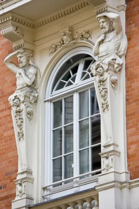 Framed Print : Germany, State of Hamburg, Hamburg. building details, city center