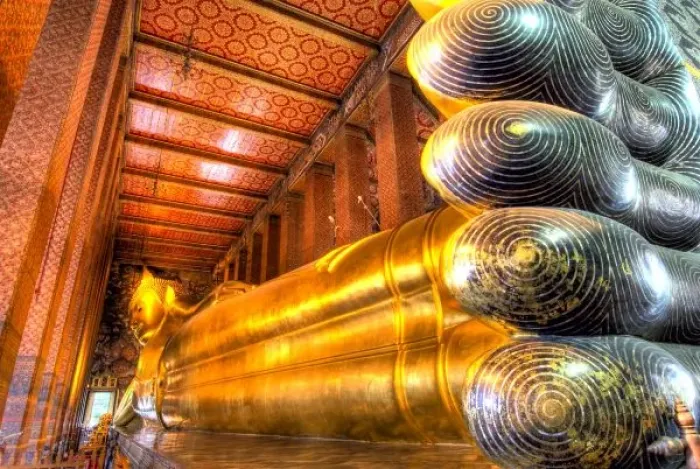 Framed Print : Giant reclining Buddha inside temple, Wat Pho, Bangkok, Thailand. Credit as: Jones-Shimlock Framed Print : Giant reclining Buddha inside temple, Wat Pho, Bangkok, Thailand. Credit as: Jones-Shimlock