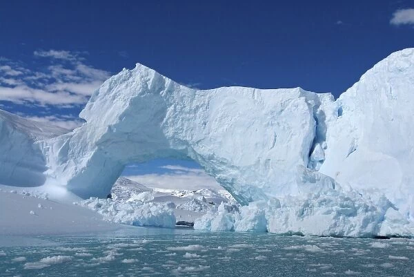 glacier arch along the western Antarctic peninsula, Antarctica, Southern Ocean