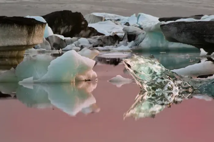 Framed Print : Glacier Lagoon at sunrise, Iceland
