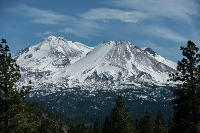 Framed Print : Glacier on Mt. Shasta has almost disappeared