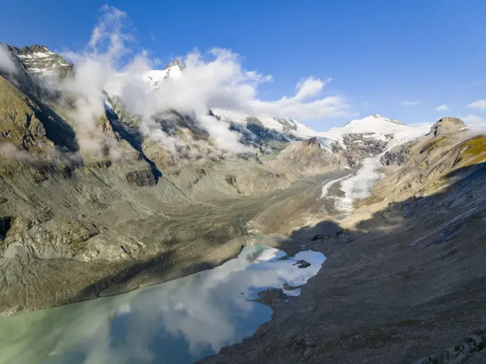 Framed Print : Glacier Pasterze at Mount Grossglockner, which is melting extremely fast due to global Framed Print : Glacier Pasterze at Mount Grossglockner, which is melting extremely fast due to global