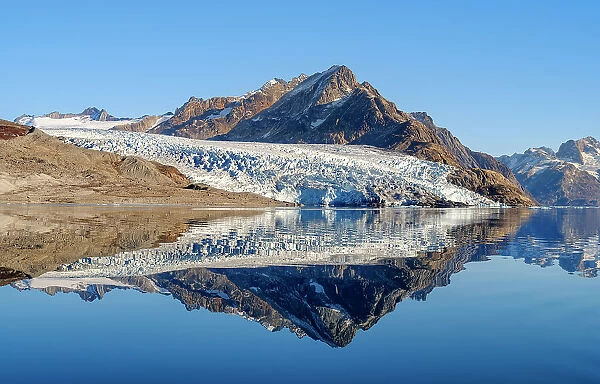 Glacier in the Sermiligaaq Fjord, Ammassalik, Danish Territory
