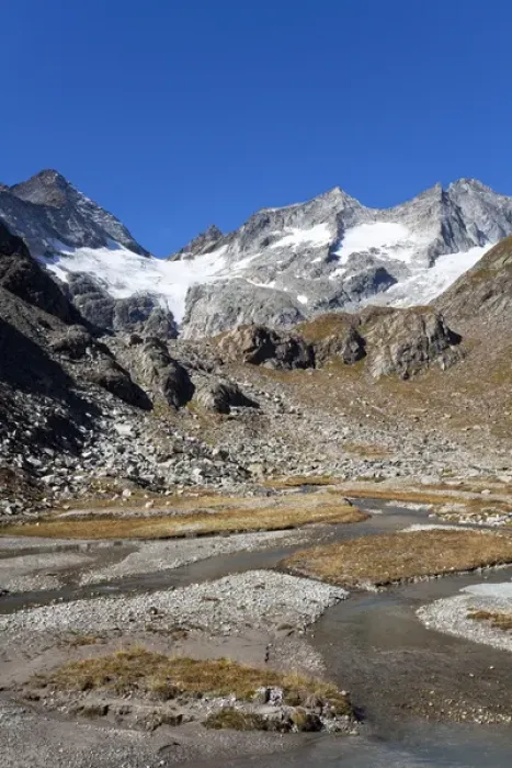 Framed Print : The glacier Simonykees in the National Park Hohe Tauern is retreating rapidly Framed Print : The glacier Simonykees in the National Park Hohe Tauern is retreating rapidly