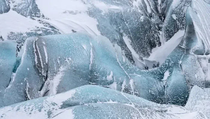 Framed Print : Glacier Svinafellsjoekul in the Vatnajoekull NP during winter. The glacier front and ice fall Framed Print : Glacier Svinafellsjoekul in the Vatnajoekull NP during winter. The glacier front and ice fall