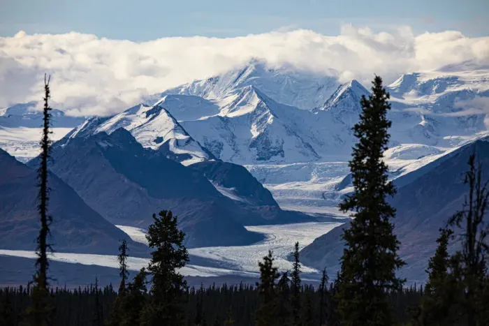 Framed Print : Glenn Highway, Knik Glacier, Chugach mountains, Alaska, USA Framed Print : Glenn Highway, Knik Glacier, Chugach mountains, Alaska, USA