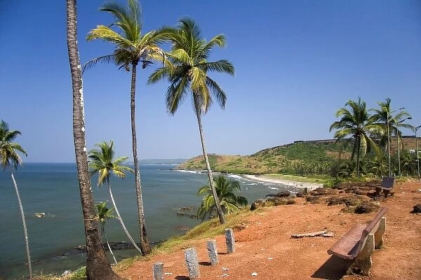 Goa, India. Big and Little Vagator beaches