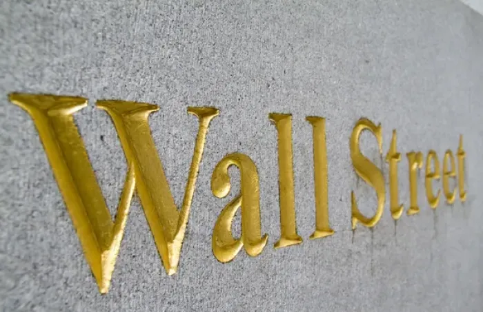 Framed Print : Gold letters on Wall Street in New York City USA Framed Print : Gold letters on Wall Street in New York City USA