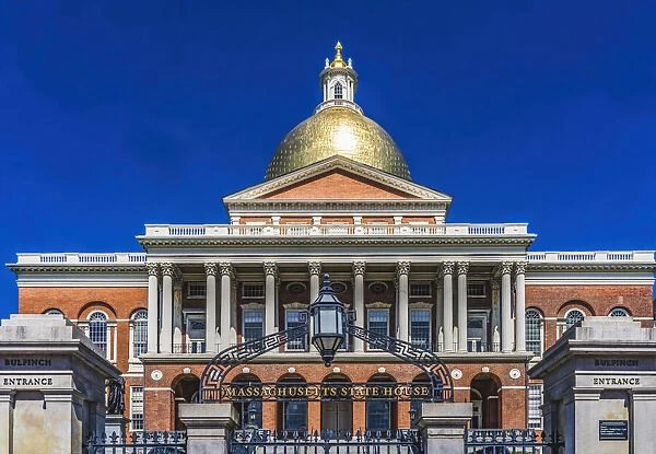 Golden Dome State House State Legislature Governor Office, Boston, Massachusetts