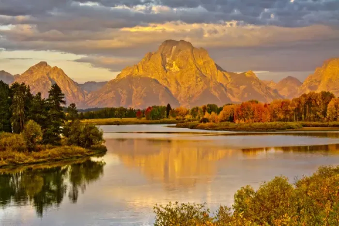 Framed Print : golden sunrise, Oxbow, Grand Teton National Park, Wyoming, USA Framed Print : golden sunrise, Oxbow, Grand Teton National Park, Wyoming, USA