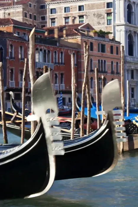 Framed Print : Gondolas on Grand Canal, Venice, Italy