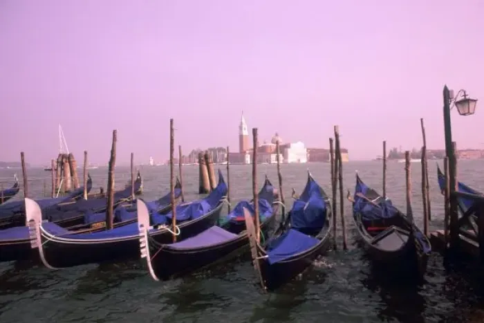 Framed Print : Gondolas ready for tourists in Venice Italy Framed Print : Gondolas ready for tourists in Venice Italy