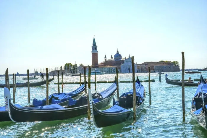 Framed Print : Gondolas San Giorgio Maggiore Church, Venice, Italy. 16th Century Benedictine Church Framed Print : Gondolas San Giorgio Maggiore Church, Venice, Italy. 16th Century Benedictine Church