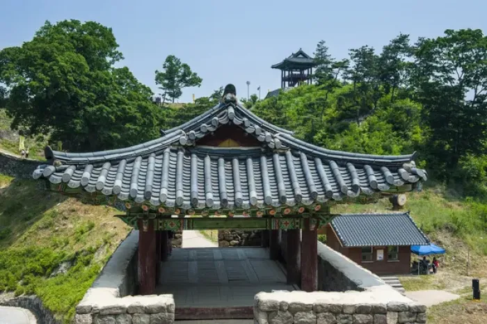 Framed Print : Gongsanseong castle, Gongju, South Chungcheong Province, South Korea