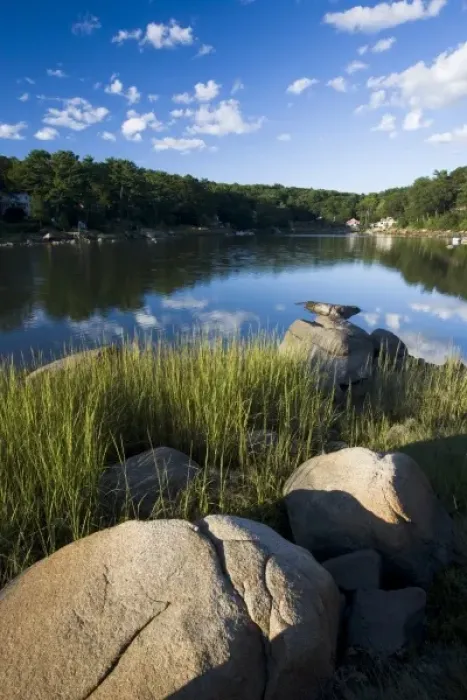 Framed Print : Goose Cove in Gloucester, Massachusetts