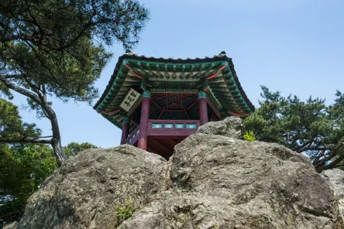 Framed Print : Goransa temple in the Buso mountain fortress in the Busosan park Buyeu, South Korea Framed Print : Goransa temple in the Buso mountain fortress in the Busosan park Buyeu, South Korea