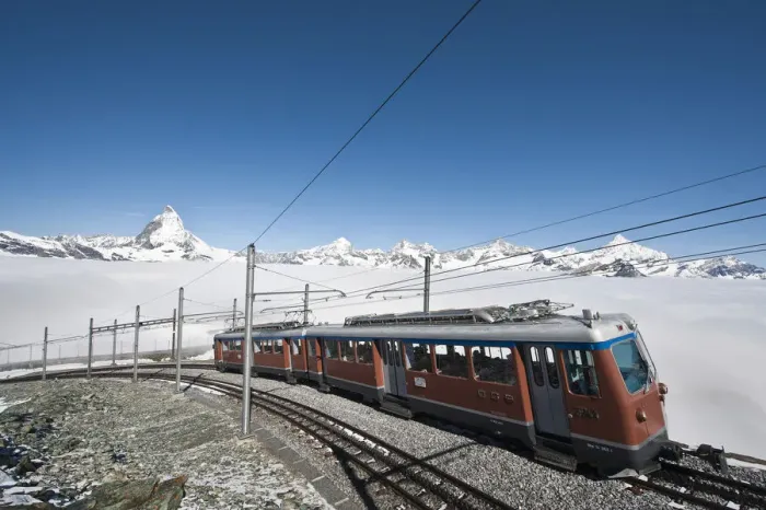 Framed Print : Gornergrat Peak, Switzerland. Matterhorn and Gornergrat cog wheel railway Framed Print : Gornergrat Peak, Switzerland. Matterhorn and Gornergrat cog wheel railway