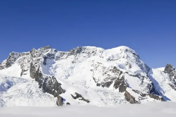 Framed Print : Gornergrat Peak, Switzerland. Monte Rosa Massif from Gronergrat
