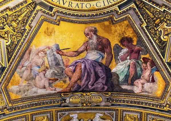 Gospel writer fresco Basilica di San Giovanni in Laterano, Rome, Italy