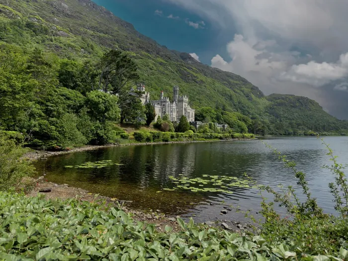Framed Print : The grand architecture of Kylemore Abbey is a major tourist attraction