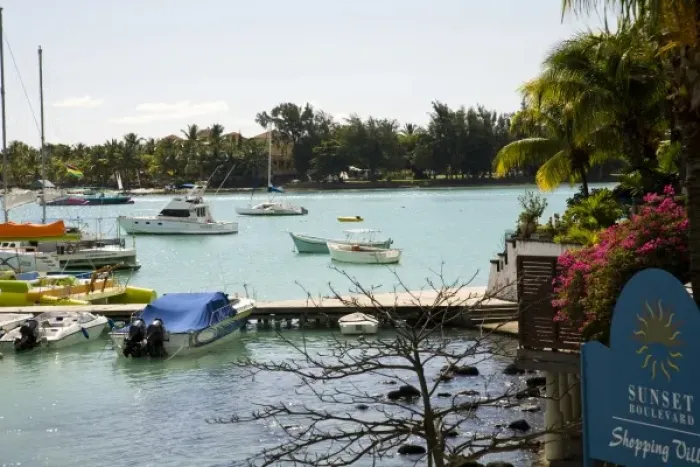 Framed Print : Grand Baie, Northern Mauritius, Africa