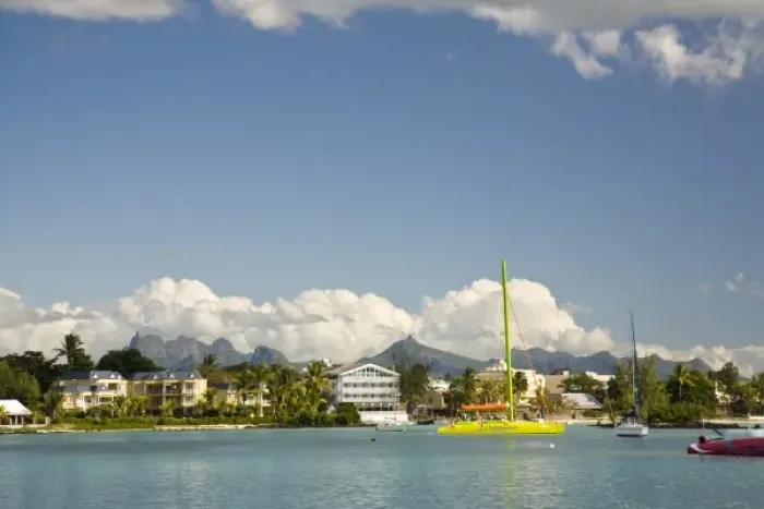 Framed Print : Grand Baie, Northern Mauritius, Africa