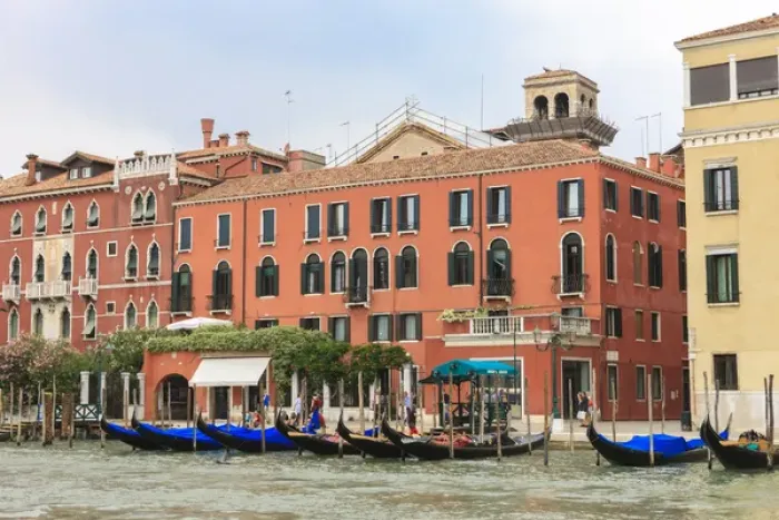Framed Print : Grand Canal with Gondola. Venice. Italy