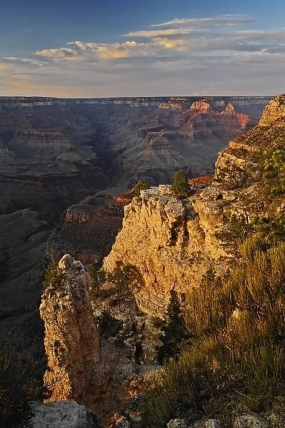 Grand Canyon from the south rim at sunset, Grand Canyon National Park, Arizona