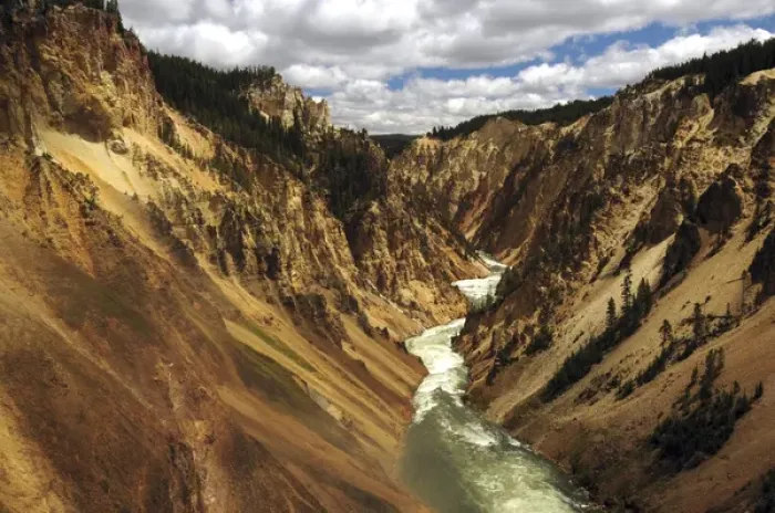 Framed Print : Grand Canyon of the Yellowstone, Yellowstone River, Yellostone National Park, Wyoming