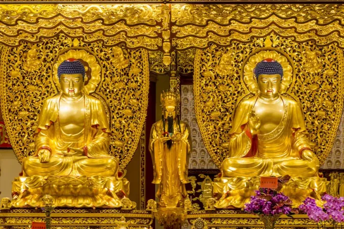 Framed Print : Grand Hall of Ten Thousand Buddhas at the Big Buddha and Po Lin Monastery, Lantau Island Framed Print : Grand Hall of Ten Thousand Buddhas at the Big Buddha and Po Lin Monastery, Lantau Island
