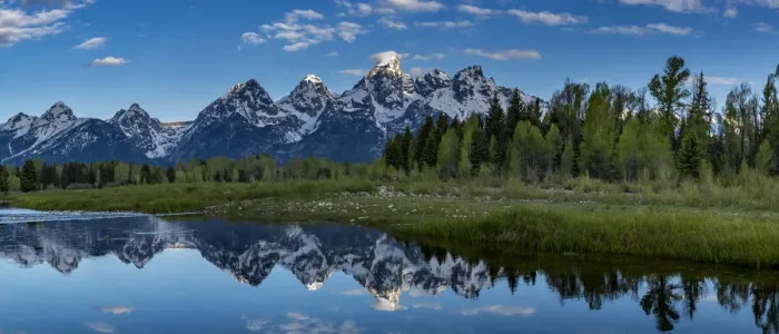 Framed Print : Grand Teton National Park, panoramic reflection of Teton Mountains near Jackson Hole Framed Print : Grand Teton National Park, panoramic reflection of Teton Mountains near Jackson Hole