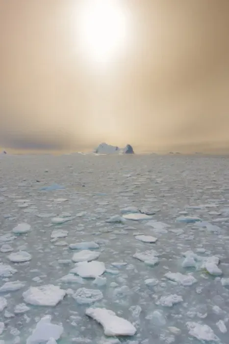 Framed Print : Grandidier, Antarctica. Sea Ice and the Antarctic Sun Framed Print : Grandidier, Antarctica. Sea Ice and the Antarctic Sun