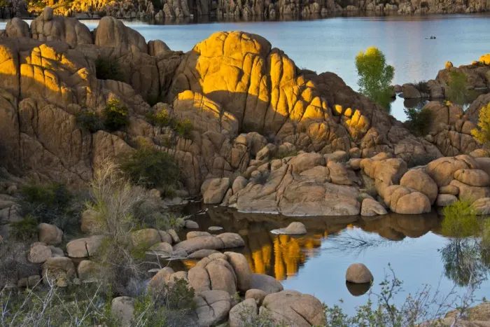 Framed Print : Granite Dells, Watson Lake, Prescott, Arizona, USA