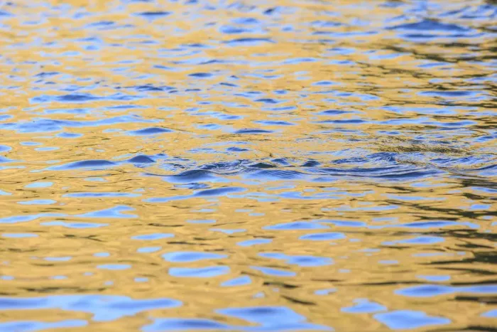 Framed Print : Graphic reflections on river surface, Lower Deschutes River, Central Oregon, USA Framed Print : Graphic reflections on river surface, Lower Deschutes River, Central Oregon, USA