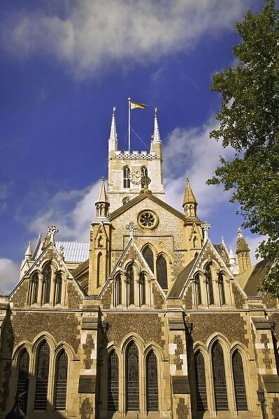Great Britain, London. View of the Southwark Cathedral