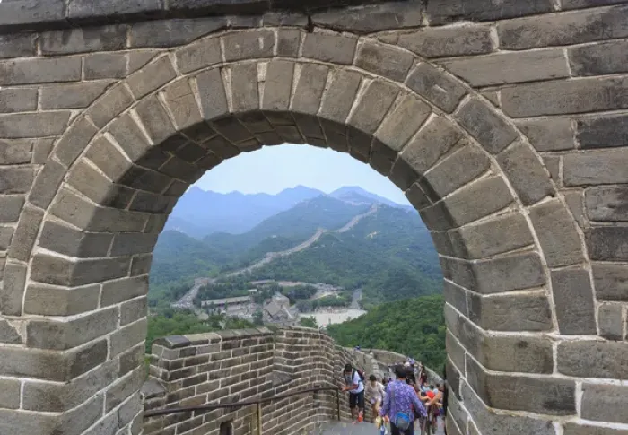 Framed Print : The Great Wall- Modern Seven Wonders of the World, Qianjiadian Scenic Area, East Framed Print : The Great Wall- Modern Seven Wonders of the World, Qianjiadian Scenic Area, East