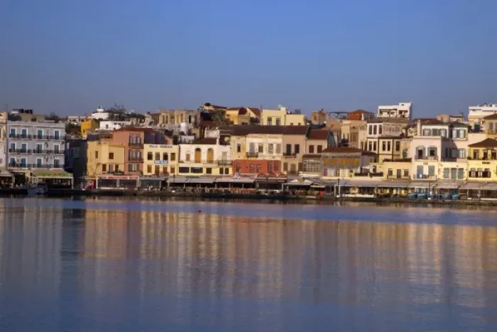 Framed Print : Greece, Crete, Chania, Old Harbor