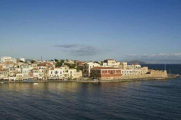 GREECE-CRETE-Hania Province-Hania: Venetian Port  /  Morning