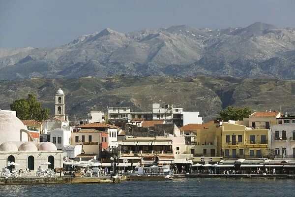 GREECE, CRETE, Hania Province, Hania: Hania from the Venetian Port  /  Daytime