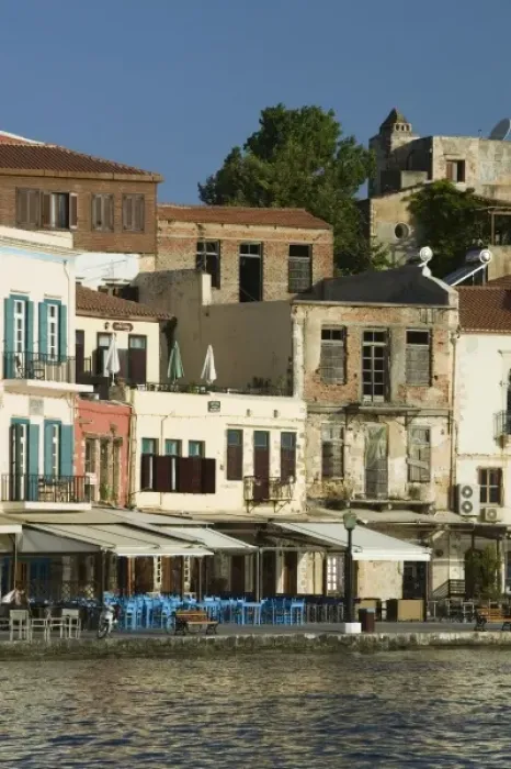 Framed Print : GREECE, CRETE, Hania Province, Hania: Venetian Port  /  Morning