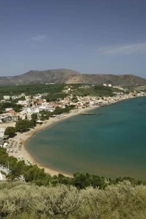 Framed Print : GREECE, CRETE, Hania Province, Kalyves: Kalyvia Bay Resort Town, Waterfront View Framed Print : GREECE, CRETE, Hania Province, Kalyves: Kalyvia Bay Resort Town, Waterfront View