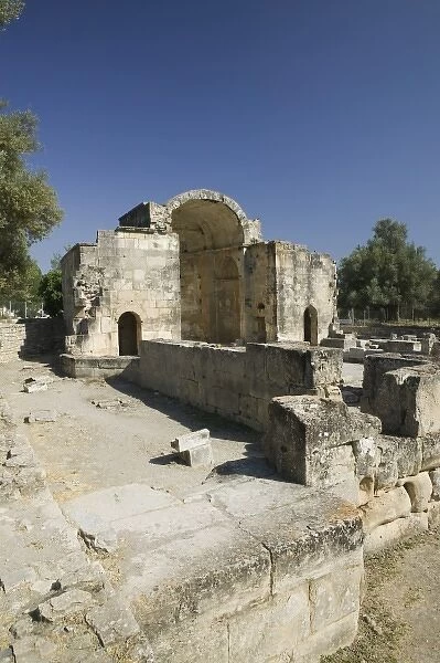 GREECE, CRETE, Iraklio Province, Gortyna: Ruins of Dorian City (c. 500 BC), Church