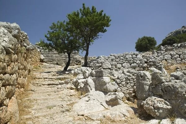 GREECE, CRETE, Lasithi Province, Ancient Lato: Ruins of Dorian City of Lato (c. 700