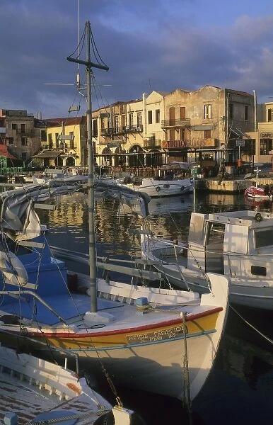 Greece, Crete, Rethmynon, venetian harbor