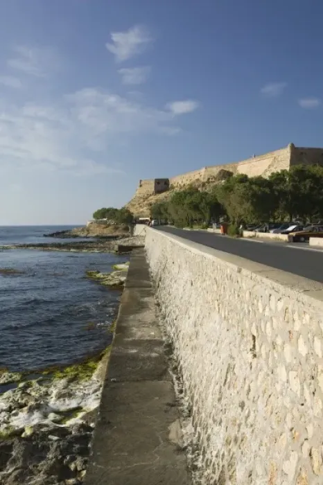 Framed Print : GREECE, CRETE, Rethymno Province, Rethymno: 16th century Fortress  /  Late Afternoon