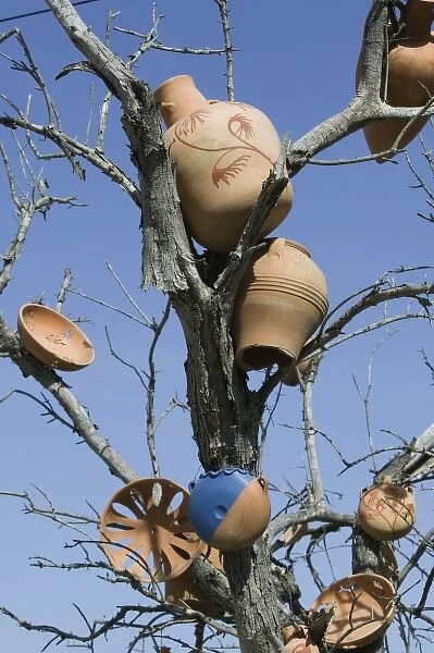 GREECE, CRETE, Rethymno Province, Margarites: Pottery Town, Pottery Tree