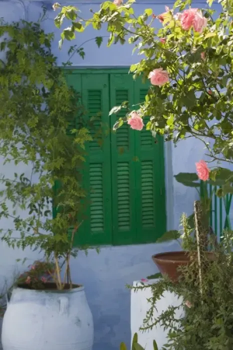 Framed Print : GREECE, CRETE, Rethymno Province, Margarites: Pottery Town, House Detail