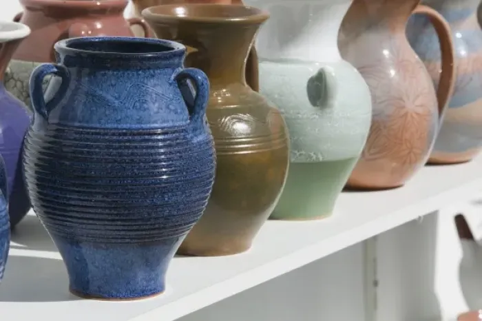 Framed Print : GREECE, CRETE, Rethymno Province, Margarites: Pottery Town, Local Pottery Display Framed Print : GREECE, CRETE, Rethymno Province, Margarites: Pottery Town, Local Pottery Display