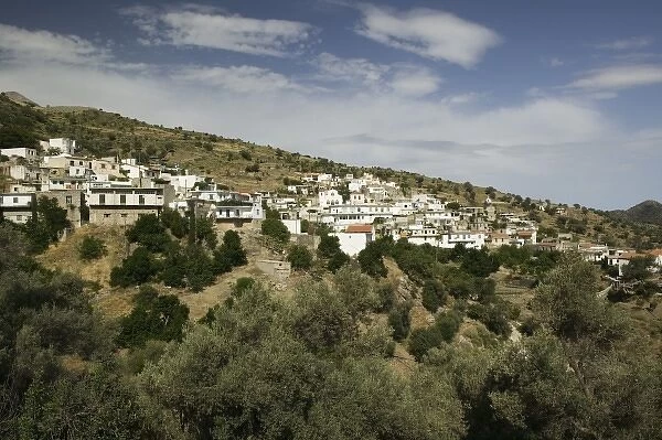 GREECE, CRETE, Rethymno Province, Platanos: Mountain Village below Mt. Psiloritis