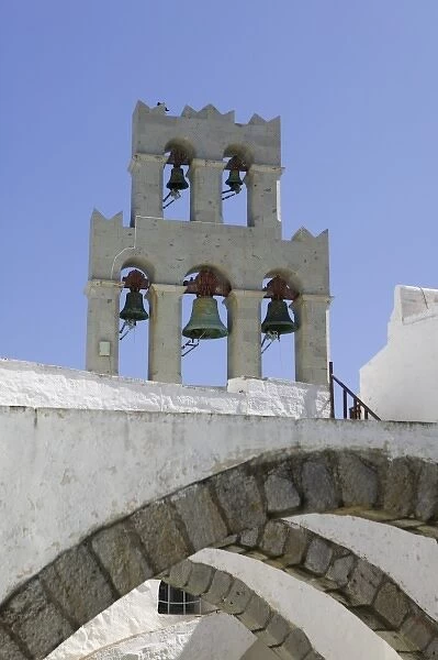 GREECE, Dodecanese Islands, PATMOS, Hora: Monastery of St. John the Theologian (12th